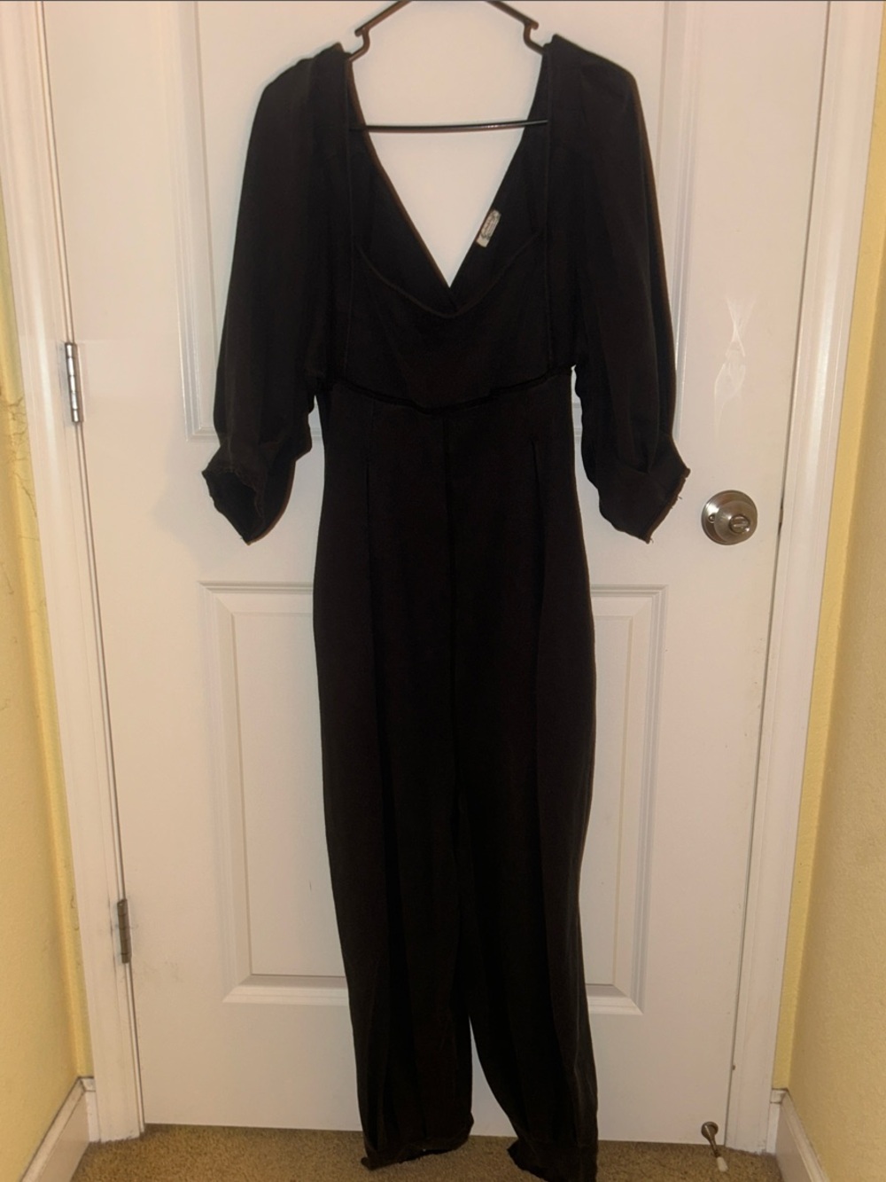 Free People Lotto love Draped V-Neck Jumpsuit